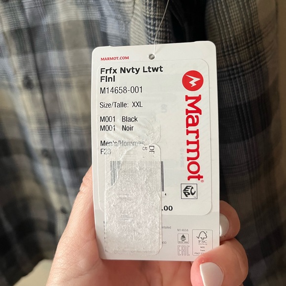 Marmot Mens Fairfax Flannel Shirt NWT - Picture 8 of 9